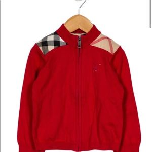 Burberry children full zip sweater
